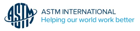 Logo of ASTM International with the tagline 'Helping our world work better.'
